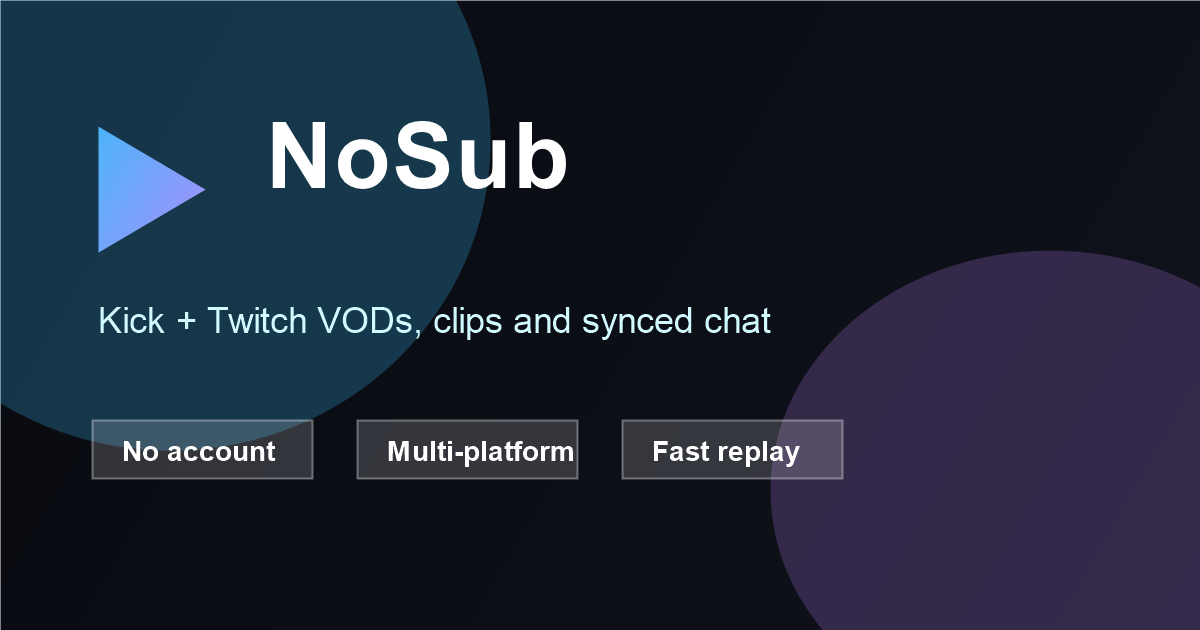 NoSub screenshot